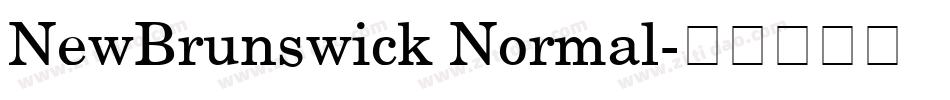 NewBrunswick Normal字体转换